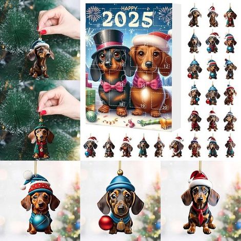 Calendrier de l'Avent décoration de sapin de Noël - Calendrier de l'Avent 2025 - calendrier de l'Avent pour enfants - Calendrier de l'Avent pour dames (1/5)