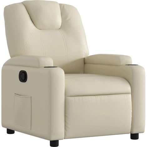 Maison Exclusive - Relaxsessel Creme Kunstleder