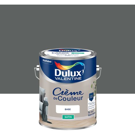 Peinture Crème De Couleur Satin Pierre de Lave 5L - Dulux Valentine