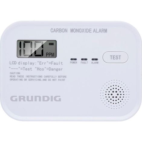 Grundig Alarme incendie Blanc H3.6xl7.7xL10.7cm (1/2)