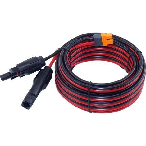 BUNTHAUS PA Câble de Charge Solar vers XT60i avec Protection Inverse intégré Compatible avec Station électrique Portable Ecoflow Delta River Anker SOLIX Panneau Solaire Cable (1/5)