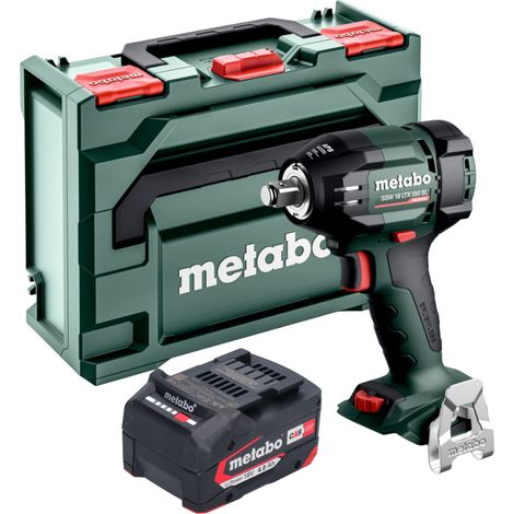 Metabo SSW 18 LTX 550 BL Visseuse à choc sans fil 18 V 550 Nm Brushless + 1x batterie 4,0 Ah + metaBOX - sans chargeur