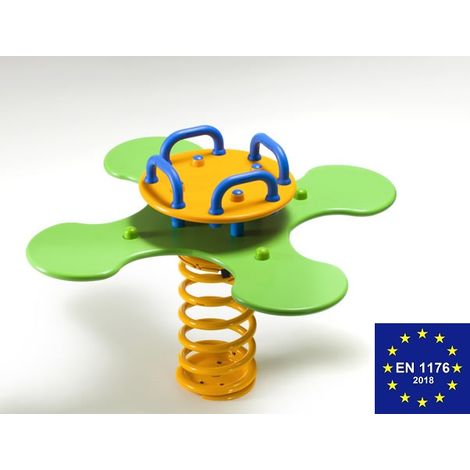 Quadrifoglio Small a Molla in Polietilene per Parco Giochi per Bambini Con Molla Filo 20 mm e Staffa OMEGA- ITALFROM� (1/2)