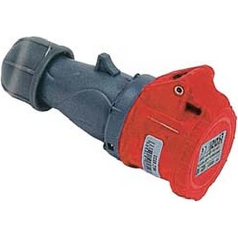 1PZ PRESA INDUSTRIALE VOLANTE ROSSO 3P+T+N CEE IP44 -16A colore rosso