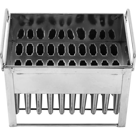 Lot de 30 moules à glace en acier inoxydable, résistants à la rouille, durables, réutilisables, moule polyvalent DIY pour crèmes glacées et gâteaux (1/5)