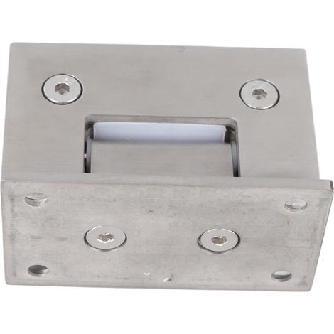 Charnières de porte de douche à double ouverture en acier inoxydable à 90 degrés pour armoire de salle de bain et vitrine (1/5)