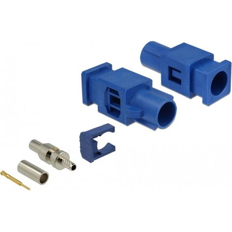 Connecteur coaxial delock 89757 plaqué or nickelé 25.6 mm