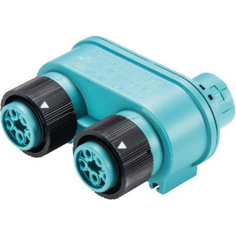 Wieland Electric 46.050.1253.6 Rundstecker Verteiler Gesamtpolzahl: 4 + PE Serie (Rundsteckverbinde