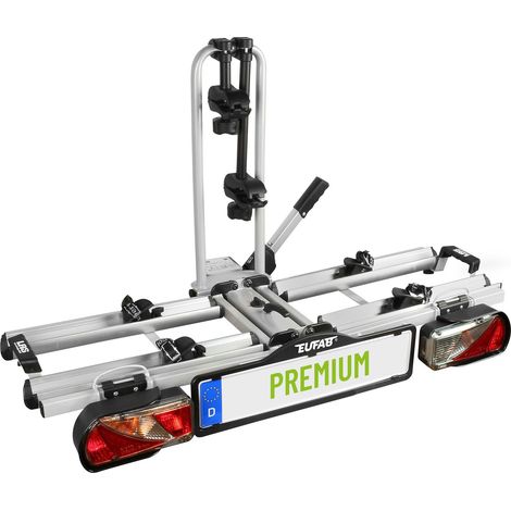 Porte-vélos 2 vélos sur attelage pliable et basculant – Charge utile 60 kg – Fixation rapide avec antivols – Compatible VAE – LAS