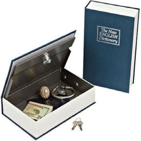 Trade Shop - Libro Escondedero Caja Fuerte Dinero Falsa -