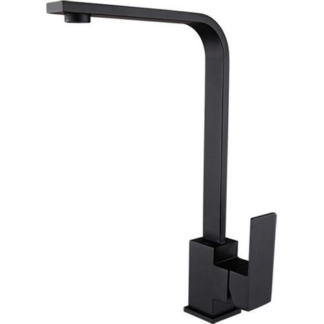 Robinet de cuisine noir a rotation de 360 degres Mitigeur Cuisine Monocommande famille standard laiton (1/5)