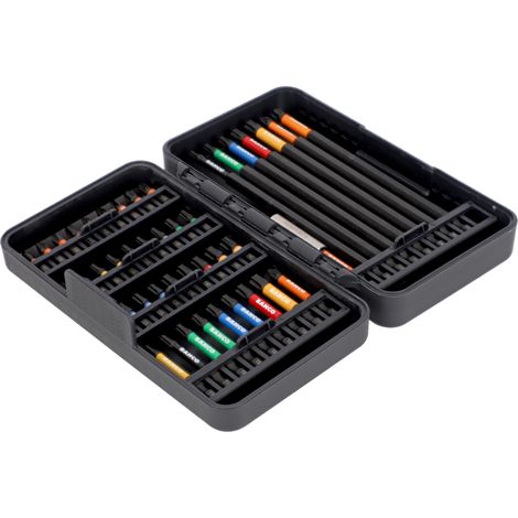 Set di punte per avvitatore a impulsi a torsione Bahco da 1/4" per Phillips/Pozidriv/TORX® - 44 pezzi