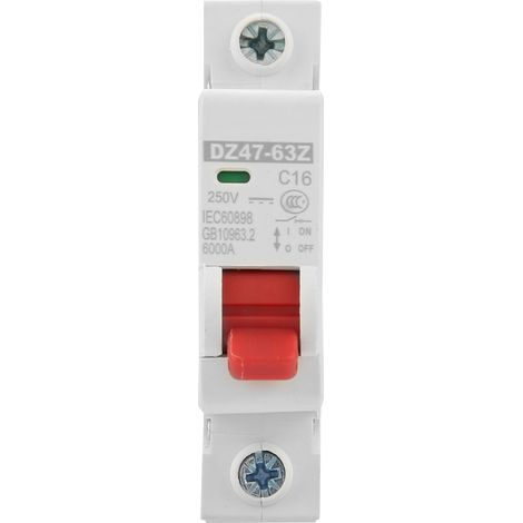 Disjoncteur miniature photovoltaïque CC DZ47-63Z-1P 16A (1/5)