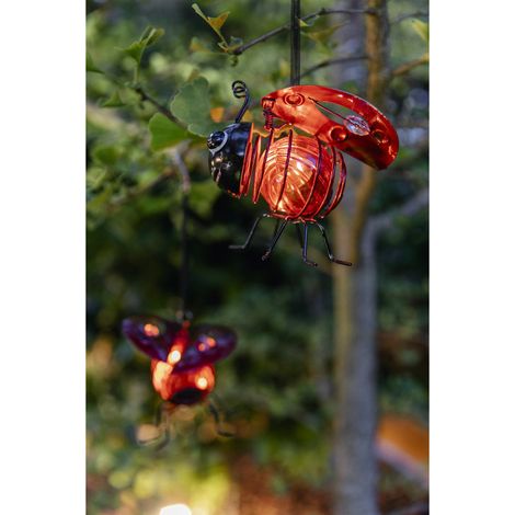 Coccinelle solaire à suspendre (1/4)
