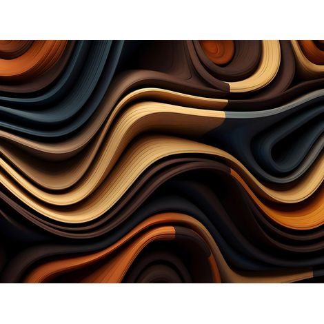 Papier peint panoramique - Design 3D - 130 cm x 98 cm (1/2)