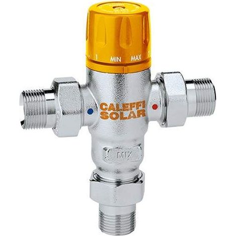 Mezclador termostático regulable para instalaciones solares Caleffi 252140-252150  1/2"