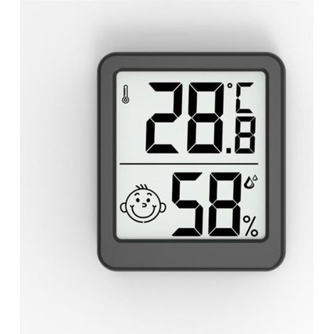 Thermomètre numérique haute précision, thermomètre d'intérieur, hygromètre, indicateur d'humidité avec grand écran et thermomètre, idéal pour surveiller la température à la maison et dans la chambre d (1/5)