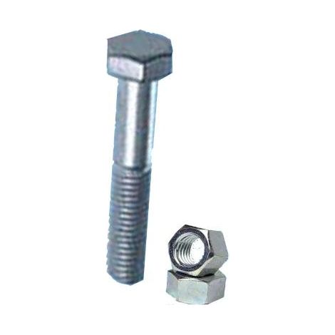 MIBRICOTIENDA tornillo hexagonal 931-934 zinc 6x60 c-tuerca 8.8 (caja 2 unidades)
