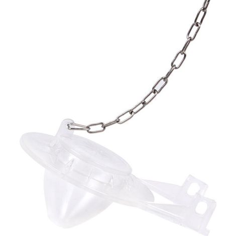 Clapet de réservoir de toilette universel de 5 cm (2 po), durable, joint en caoutchouc de remplacement, facile à installer, transparent (1/3)