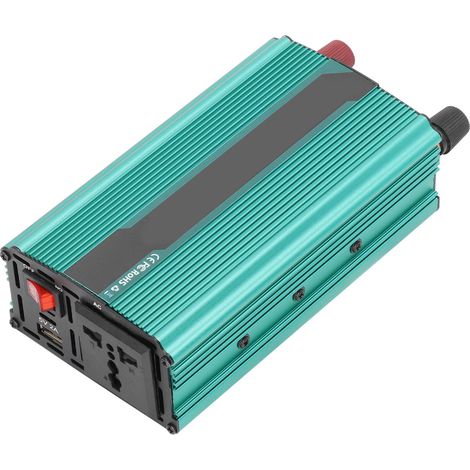 Kfz-Wechselrichter mit Solarfunktion, 1000 W, für Zuhause, Wohnmobil, Industrie, umweltfreundlich, DC 12 V auf AC 220 V (1/5)