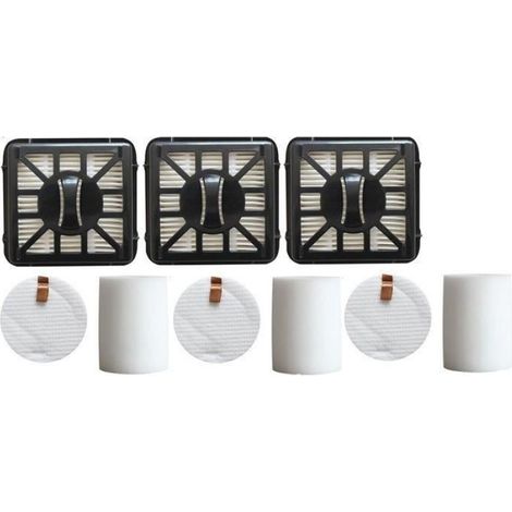 Kit Pièces Rechange - Filtre HEPA H13 - Brosse Principale et Rouleau Latéral - Pour Aspirateur Robot - Noir - 1 Unité (1/4)