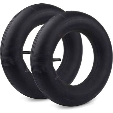 Camera d'aria 4.80/4.00-8 – 2 pezzi con valvola diritta – Gomma resistente per carriole, tosaerba, generatori – Pressione 30 PSI (1/5)
