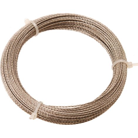 Corde A Piano - 25 M - 3 Fils Acier Tresse - Pour Decoupe Joints Pare-Brise - 1 Unite