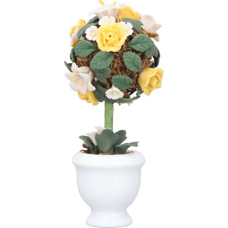 Modèle de fleur miniature en argile pour maison de poupée à l'échelle 1:12 - Accessoires de jardin miniatures - Hortensia (1/5)