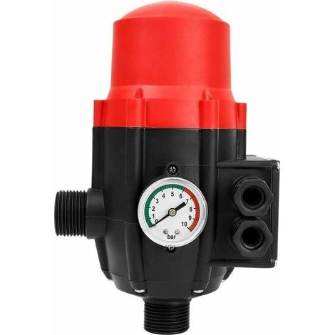 Pressostat Pompe Eau 10bar, Pressostat électrique, Mise en marche et arrêt automatiques,Mise en marche et arrêt automatiques, Rouge(Interface : G1)-LIAIKI (1/5)