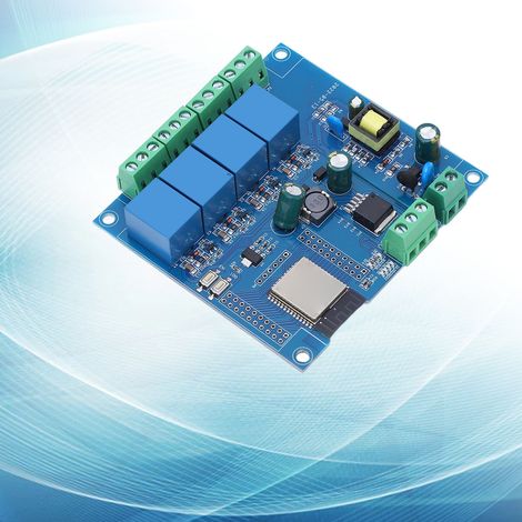 Module relais quatre canaux ESP32 alimenté en AC/DC, Wi-Fi, Bluetooth BLE, carte de développement ESP32-WROOM, développement secondaire (1/5)