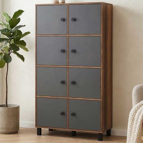 Locelso Multi Purpose Cabinet  18mm d&039épaisseur  Noyer (1/5)