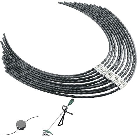 Extra starker Schneidfaden für Bosch Freischneider F016800431 Fadenspule für AFS 23-37 Schneidfaden für Freischneiderfäden 37 cm × 3,5 mm (schwarz) (1/5)