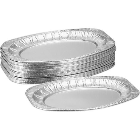 Aluminium-Servierplatten, 25er-Set