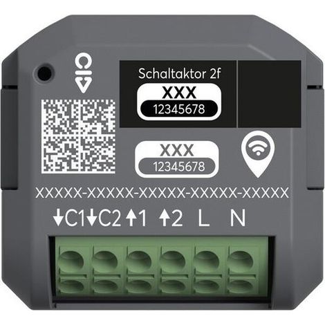 Busch-Jaeger Schaltaktor 2-fach 230 V AC free@home wireless (62821 U-WL), 2CKA006710A0056