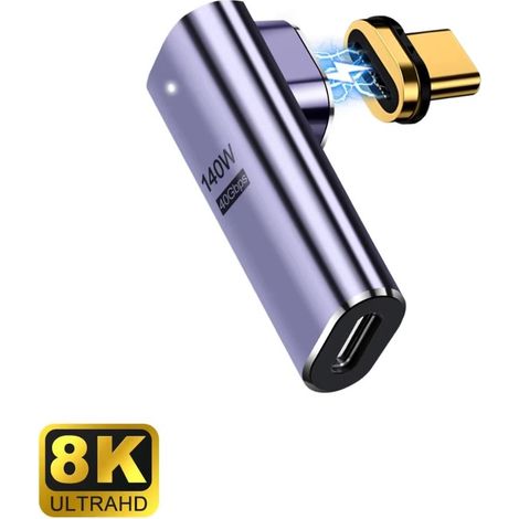EC1049 cambiador de género para cable USB-C Púrpura