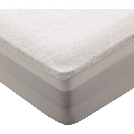 Nalui Protector de Colchón Blanco Coralina Impermeable [Hasta 30cm]