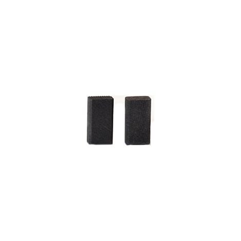 Juego de 2 carbones adaptables para Bosch. Dimensiones: 5 x 8 x 14,5 mm.