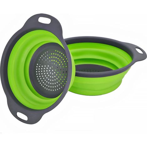 Panier de vidange en silicone de cuisine 2 pièces (1/2)