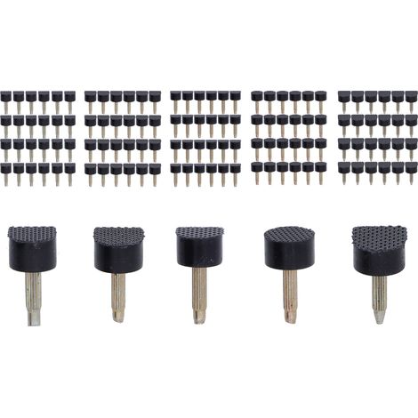 120 Pièces Embouts de Talons Aiguilles en TPU Polyuréthane Fer Kits de Réparation pour Chaussures (1/5)