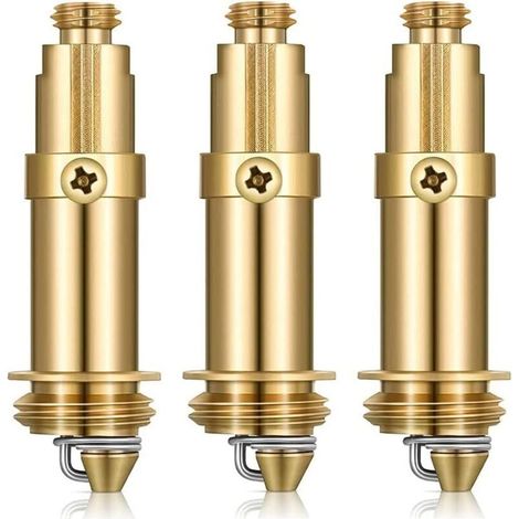 3 Pcs Bassin Pop-up Boulon à ressort en laiton Ressort Bouchon En Laiton pour La Plupart Des Évier Baignoire Bassin Drain Bouchon À Ressort Interne Boulon (1/4)