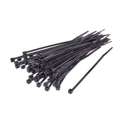 TRU COMPONENTS TC-BT-150-2.5-UVB Serre-câble 150 mm 2.5 mm noir stable aux intempéries et aux UV 100