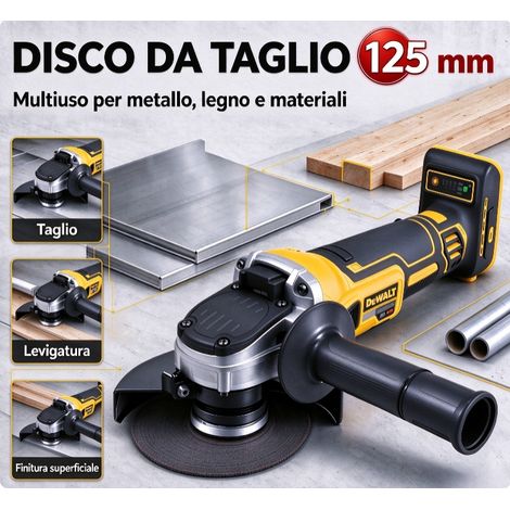DEWALT DCG405 Smerigliatrice angolare 18V XR Kit Batteria+Caricabatteria per Ristrutturazioni Edili (1/3)