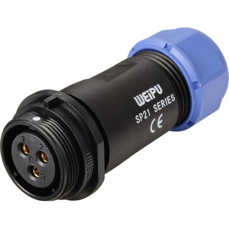 Weipu SP2111 / S 3 I Rundstecker Buchse, gerade Gesamtpolzahl: 3 Serie (Rundsteckverbinder): SP21 1 (1/4)