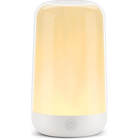 Lampe de Chevet Sans Fil, 16 Millions de Couleurs RGB, Tactile, Veilleuse Adulte, Lampe Ambiance, Chambre, 360° et Blanc (1/5)