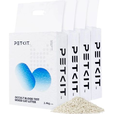 PETKIT PKCL08 Areia para gatos com partículas para deteção de sangue oculto (Embalagem de 4 unidades)