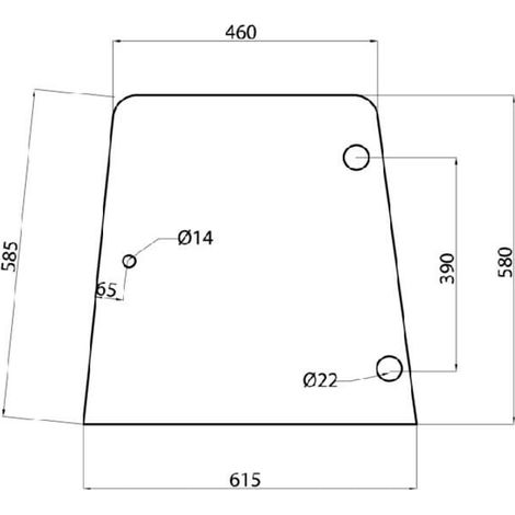 Seitenscheibe UNIVERSAL D6904A (1/2)