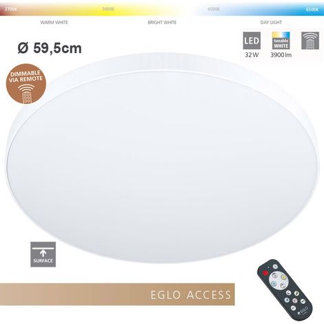 [NEUWERTIG] B-Ware Eglo Led Deckenlampe Zubieta A Deckenlampe Deckenlicht Leuchte Lampe Weiß ø60cm (1/5)