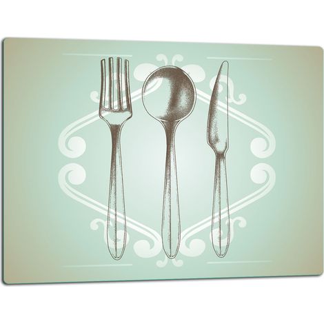 Tabla de cortar de cristal de 52x40 cm para decoración (1/5)