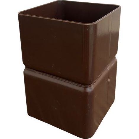 Manicotto quadro femmina - femmina : Colore - Marrone, Diametro - 80x80 (1/2)