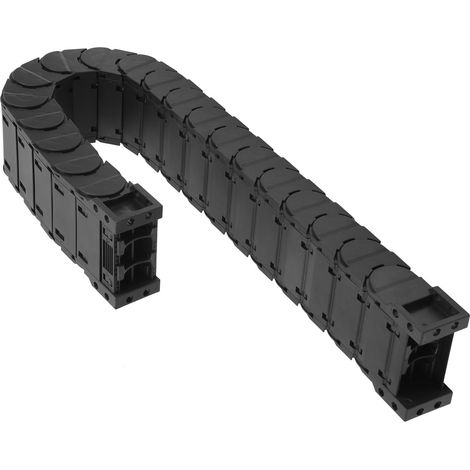 Chaîne porte-câbles fermée, série silencieuse, convoyeur à chaîne démontable, D25 x 75, longueur 1 mètre, assemblage facile, usage industriel. (1/5)